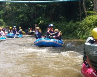 Wild water rafting, Zipline and Waterfall Image 3